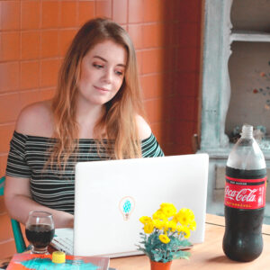 Scarlett Seixas para campanha da Coca-Cola